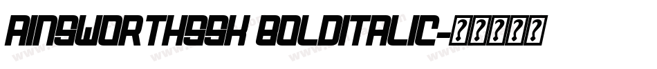 AinsworthSSK BoldItalic字体转换